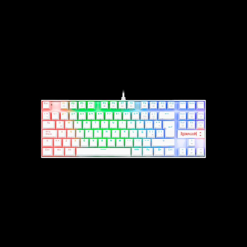 Teclado Redragon Kumara K552W-RGB-SP Blanco Swth Rojo - Teclados Gamer Teclado Redragon Kumara K552W-RGB-SP Blanco Swth Rojo - Teclados Gamer