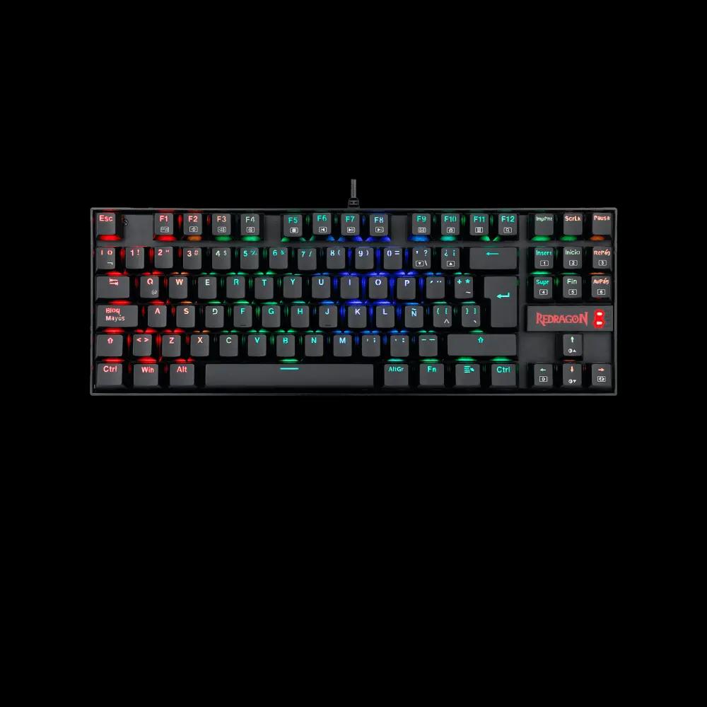 Teclado Redragon Kumara Negro K552 RGB Swt Blue - Teclados Gamer Teclado Redragon Kumara Negro K552 RGB Swt Blue - Teclados Gamer