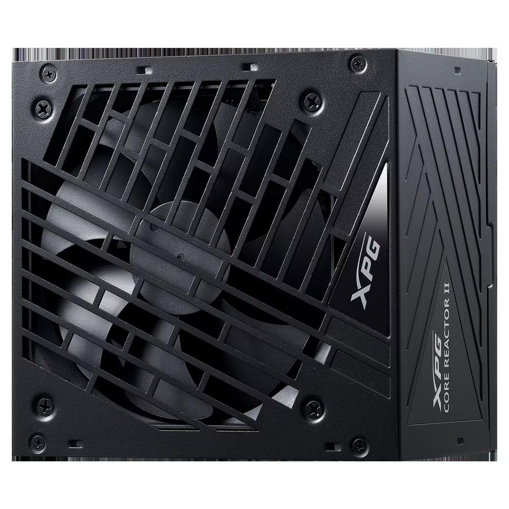 XPG CORE REACTOR II, Negro, 80+ Gold, Full Modular, 1000W, ATX 24x1, EPS 8x2, PCIE 6+2x8, MOLEXx3, 12VHPWR(12+4)x1, SATAx9, Condensador 100% Japonés, 10 Años de Garantía Limitada - Componentes - Imagen 1 XPG CORE REACTOR II, Negro, 80+ Gold, Full Modular, 1000W, ATX 24x1, EPS 8x2, PCIE 6+2x8, MOLEXx3, 12VHPWR(12+4)x1, SATAx9, Condensador 100% Japonés, 10 Años de Garantía Limitada - Componentes - Imagen 1